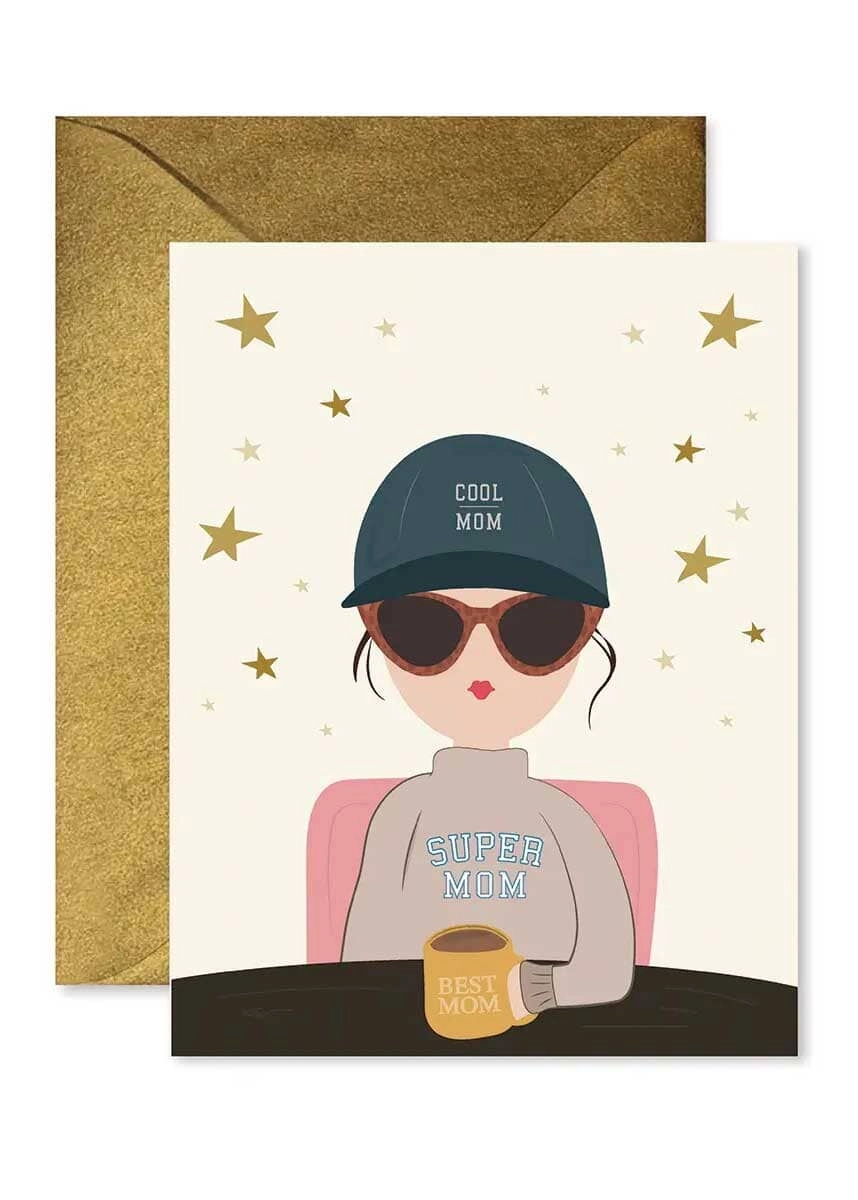 Cool. Super. Best Mom Card
