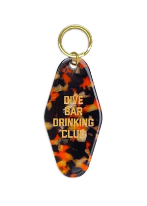 Dive Bar Drinking Club Keytag