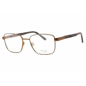 Elasta Men's Eyeglasses - Dark Brown Metal Rectangular Full Rim Frame | E 3125 0R0Z 00