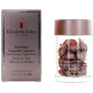 Elizabeth Arden Women's Line Erasing Night Serum - Retinol Ceramide, 30 Capsules