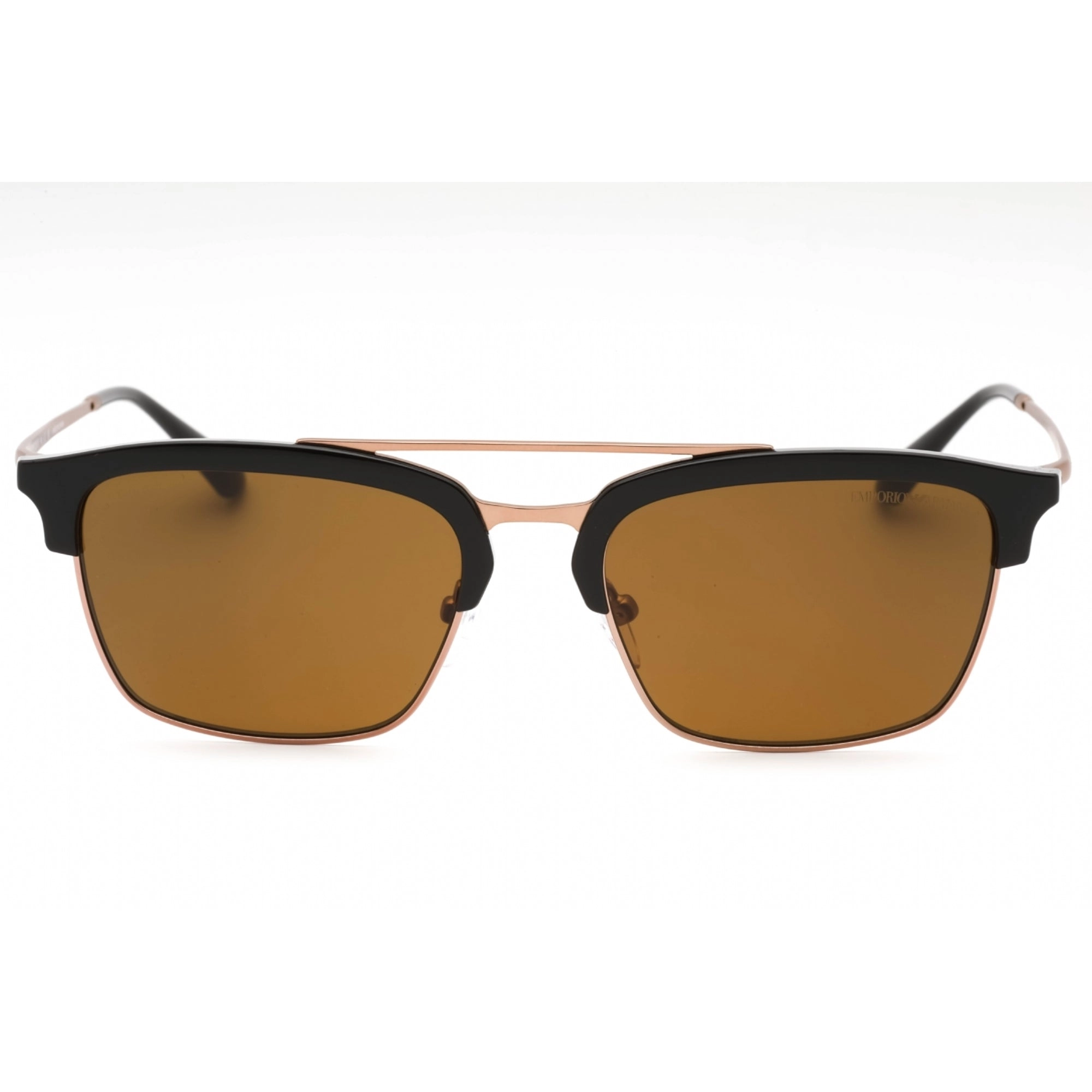 Emporio Armani Men's Sunglasses - Shiny Brown/Matte Pink Gold Frame | 0EA4228 320173