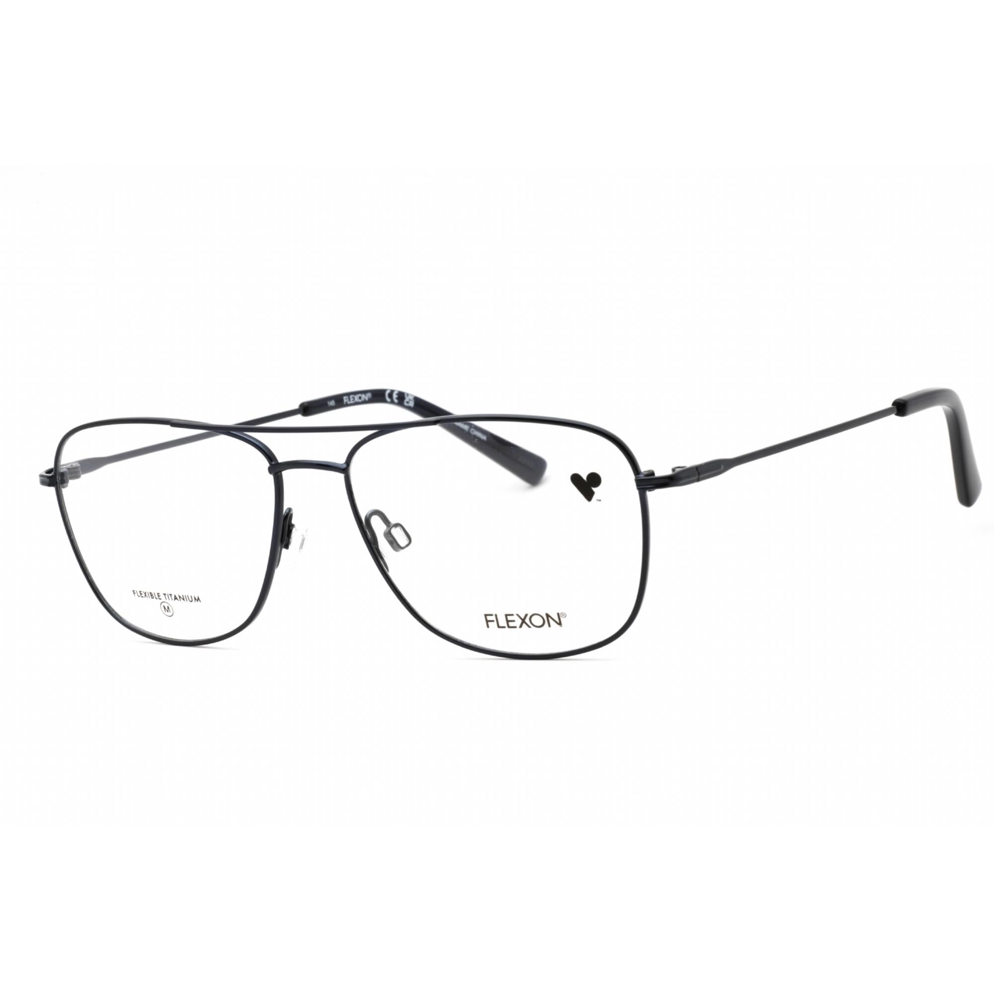 Flexon Men's Eyeglasses - Navy Metal Full Rim Frame | FLEXON H6065 410