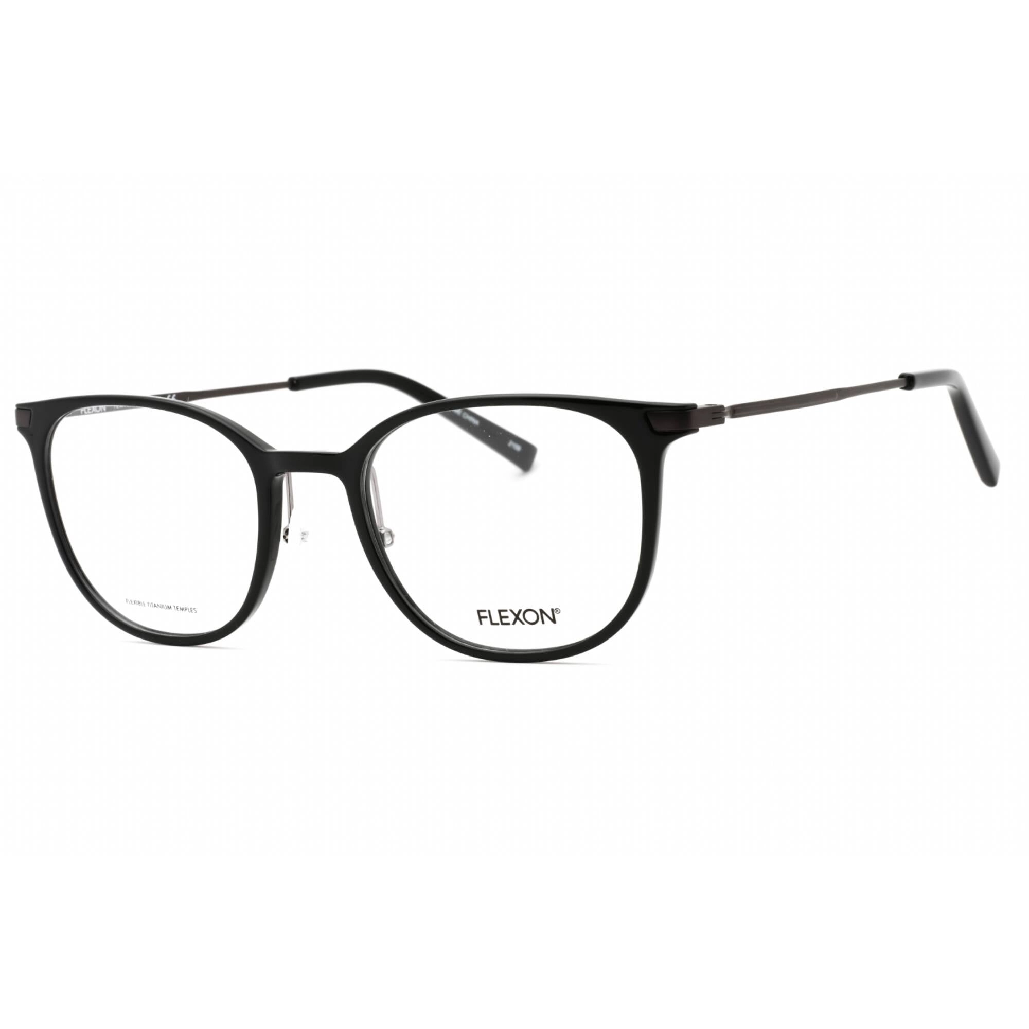 Flexon Men's Eyeglasses - Shiny Black Cat Eye Full Rim Frame | FLEXON EP8002 001