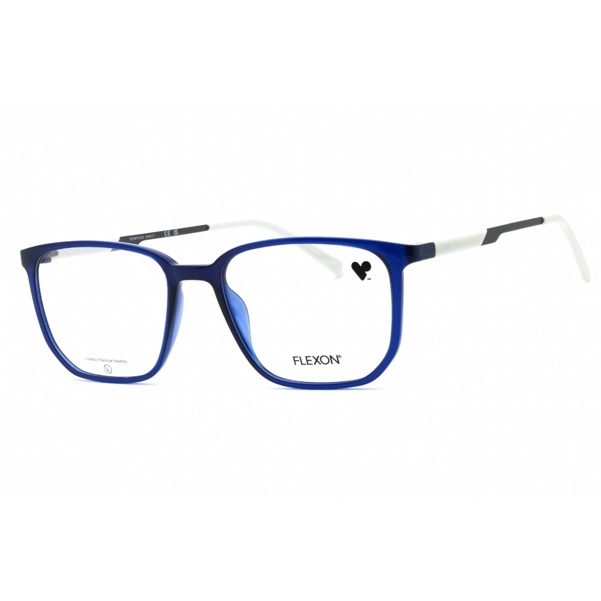 Flexon Unisex Eyeglasses - Shiny Crystal Navy Square Shape Frame | FLEXON EP8022 420