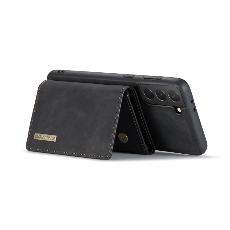 For Samsung Galaxy S21  DG.MING M1 Series 3-Fold Multi Card Wallet   Magnetic Back Cover Shockproof
