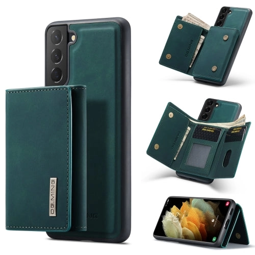 For Samsung Galaxy S21  DG.MING M1 Series 3-Fold Multi Card Wallet   Magnetic Back Cover Shockproof
