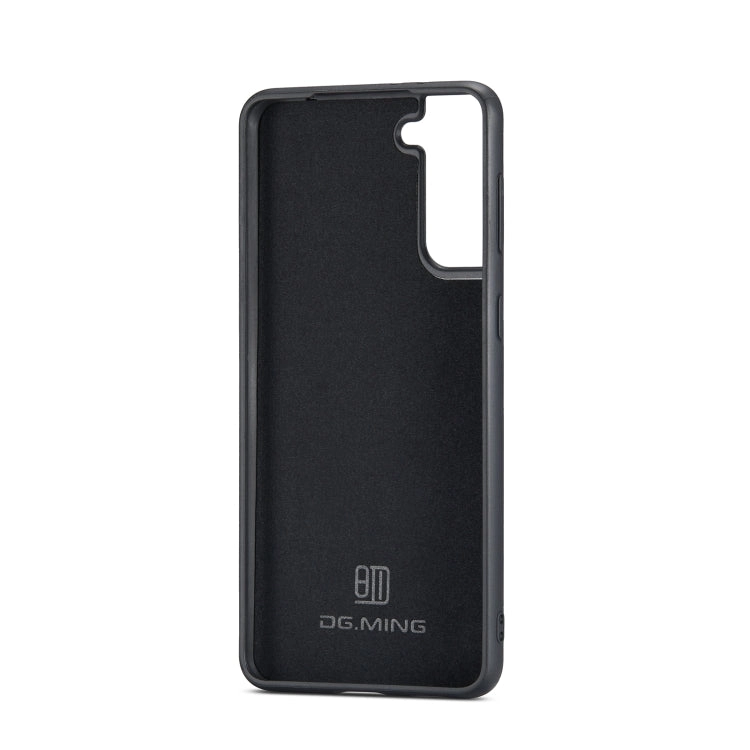 For Samsung Galaxy S21  DG.MING M1 Series 3-Fold Multi Card Wallet   Magnetic Back Cover Shockproof