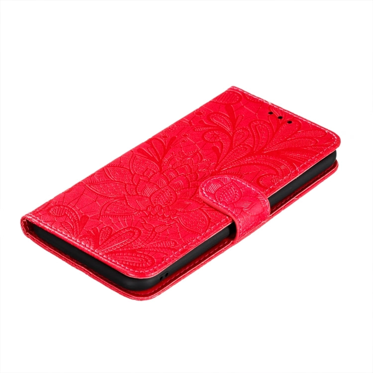 For Xiaomi Mi 11 Lace Flower Embossing Pattern Horizontal Flip Leather Case with Holder  Card