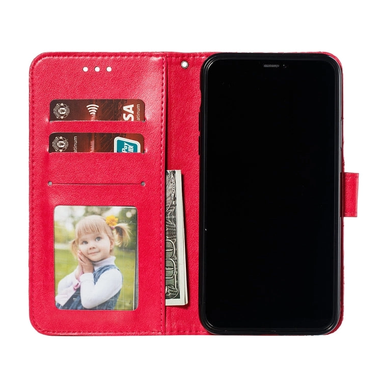 For Xiaomi Mi 11 Lace Flower Embossing Pattern Horizontal Flip Leather Case with Holder  Card