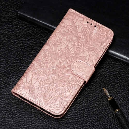 For Xiaomi Mi 11 Lace Flower Embossing Pattern Horizontal Flip Leather Case with Holder  Card