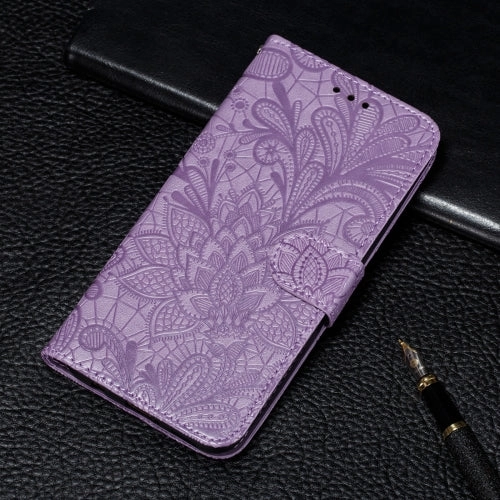 For Xiaomi Mi 11 Lace Flower Embossing Pattern Horizontal Flip Leather Case with Holder  Card
