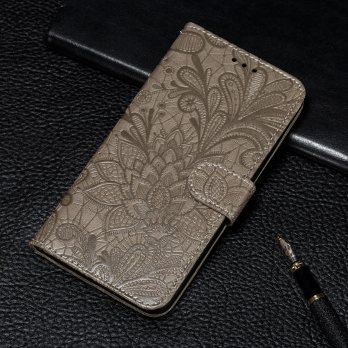 For Xiaomi Mi 11 Lace Flower Embossing Pattern Horizontal Flip Leather Case with Holder  Card