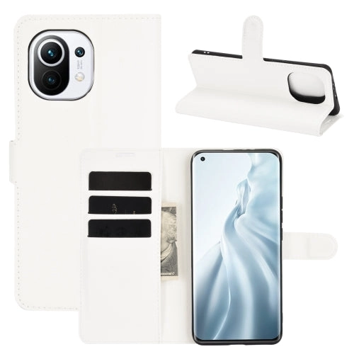For Xiaomi Mi 11 Litchi Texture Horizontal Flip Protective Case with Holder  Card Slots