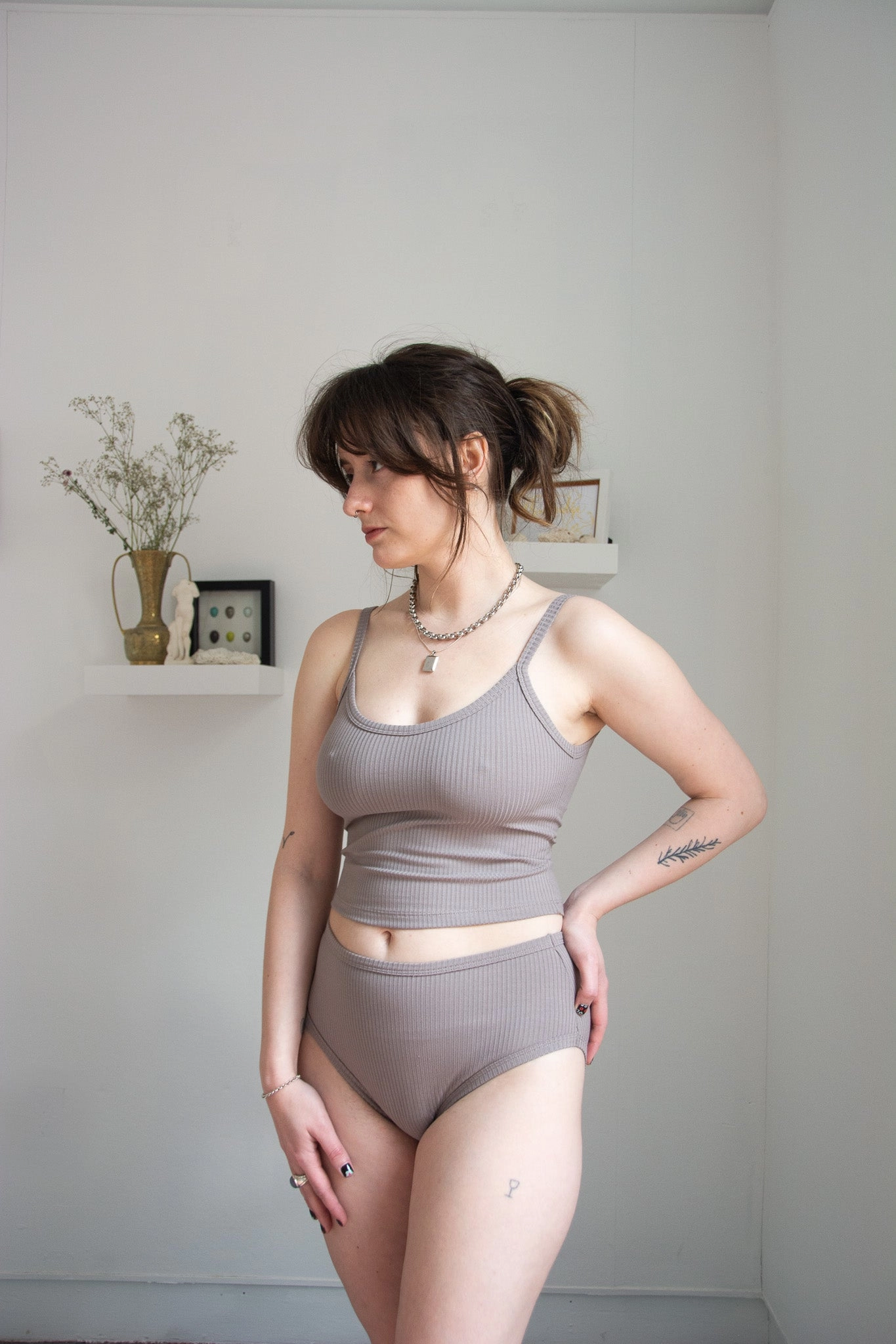 Forty Winks Ease Thin Strap Crop Cami