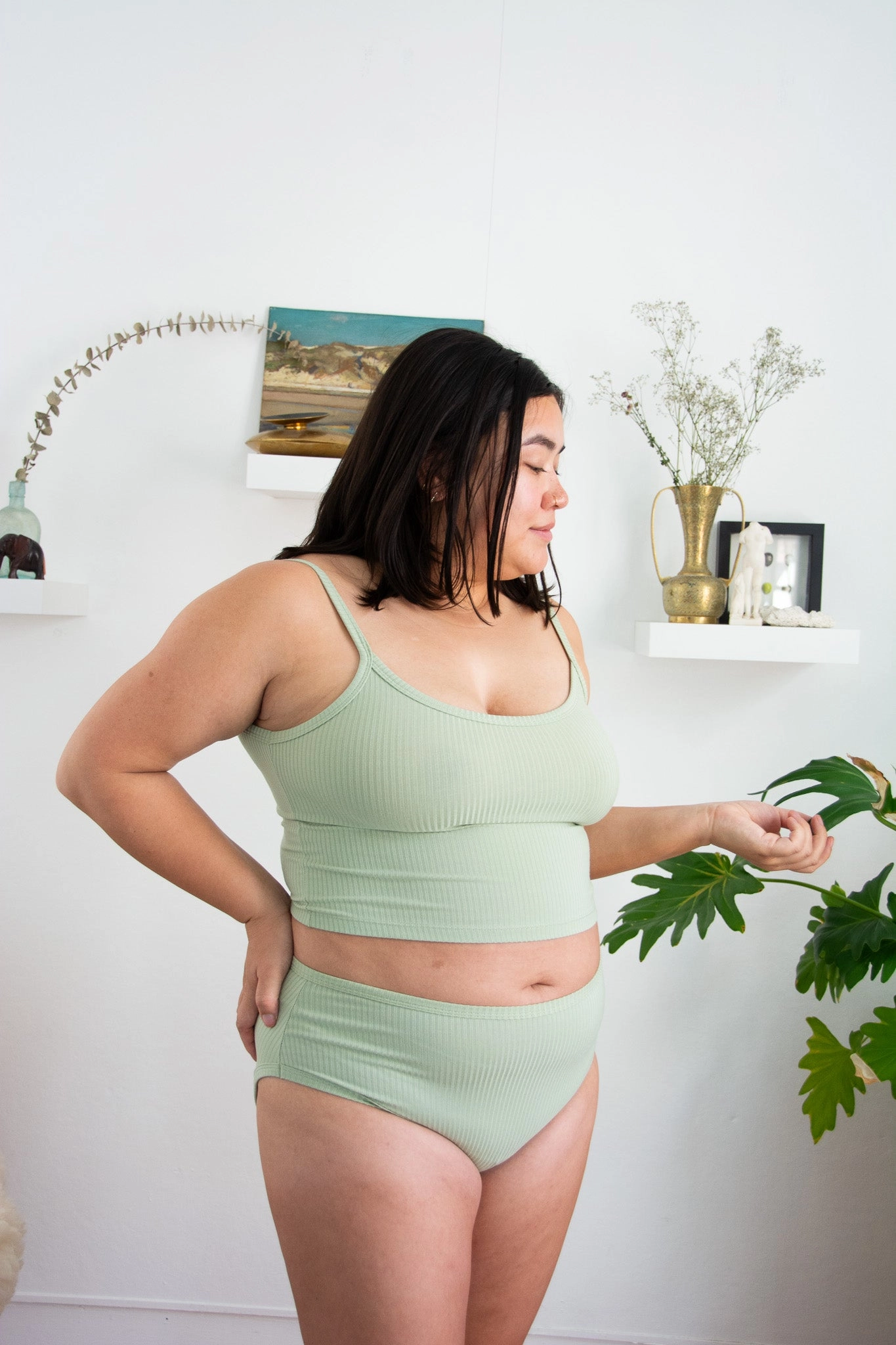 Forty Winks Ease Thin Strap Crop Cami