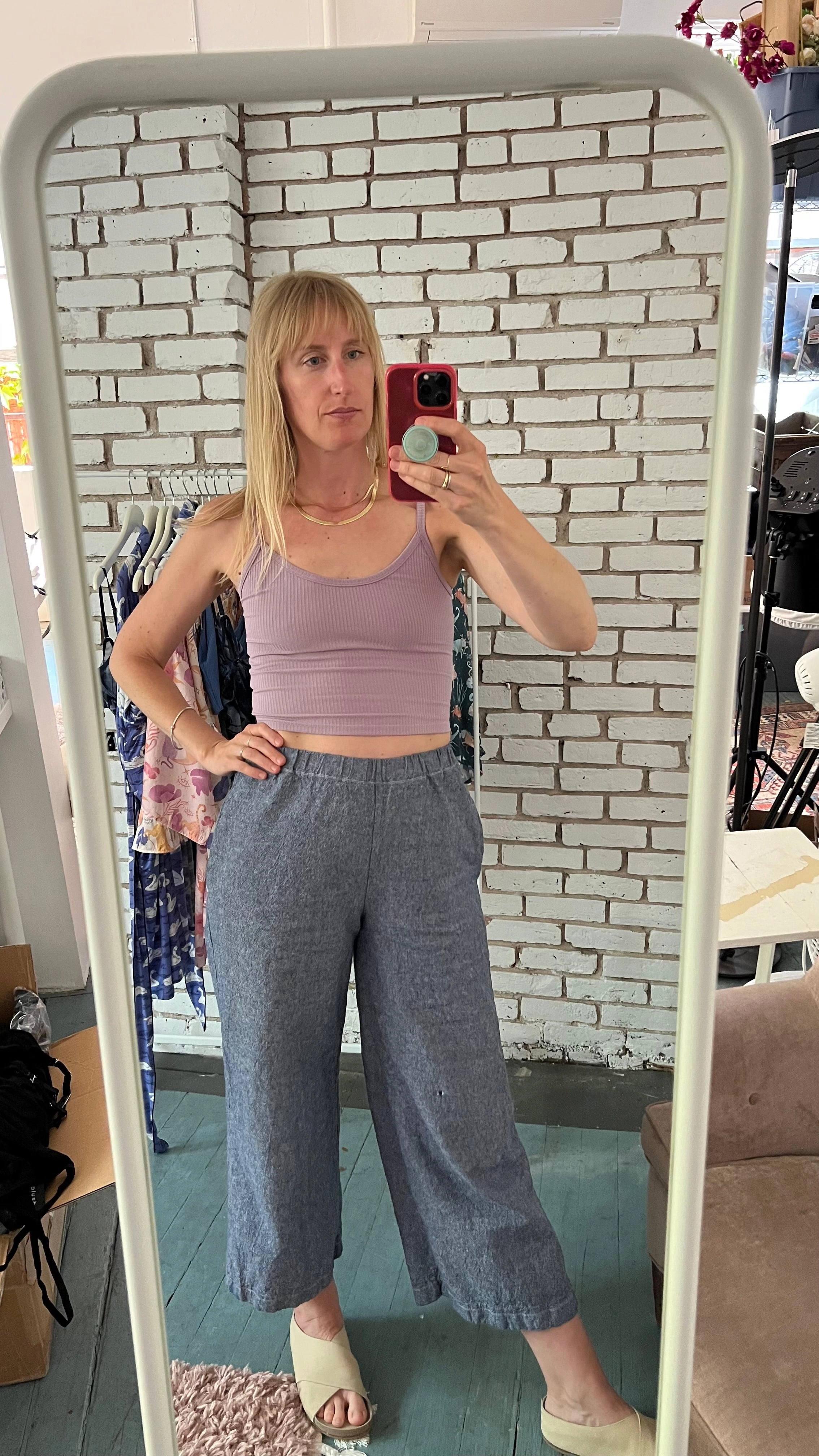 Forty Winks Ease Thin Strap Crop Cami