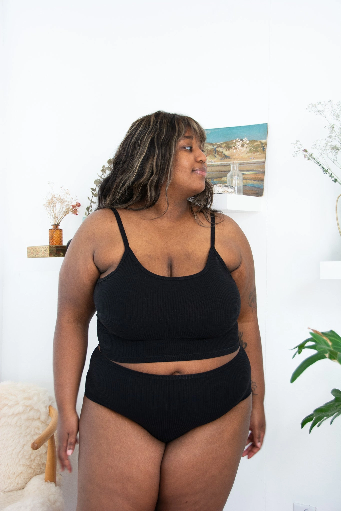 Forty Winks Ease Thin Strap Crop Cami