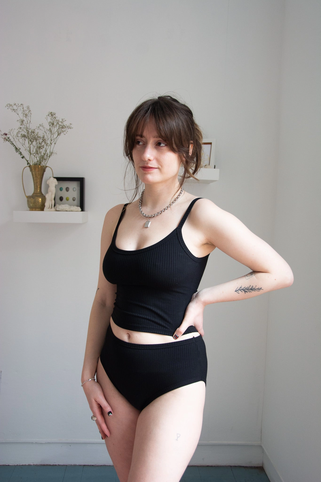 Forty Winks Ease Thin Strap Crop Cami