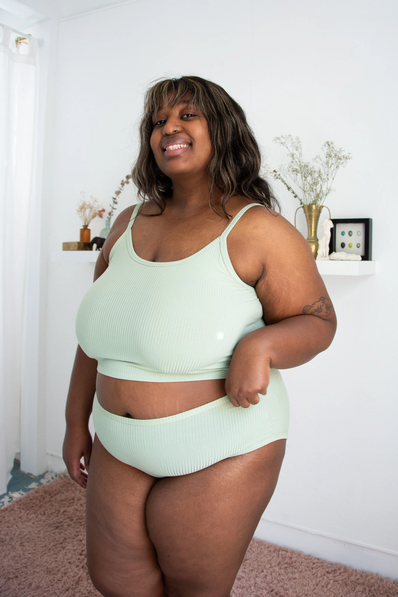 Forty Winks Ease Thin Strap Crop Cami