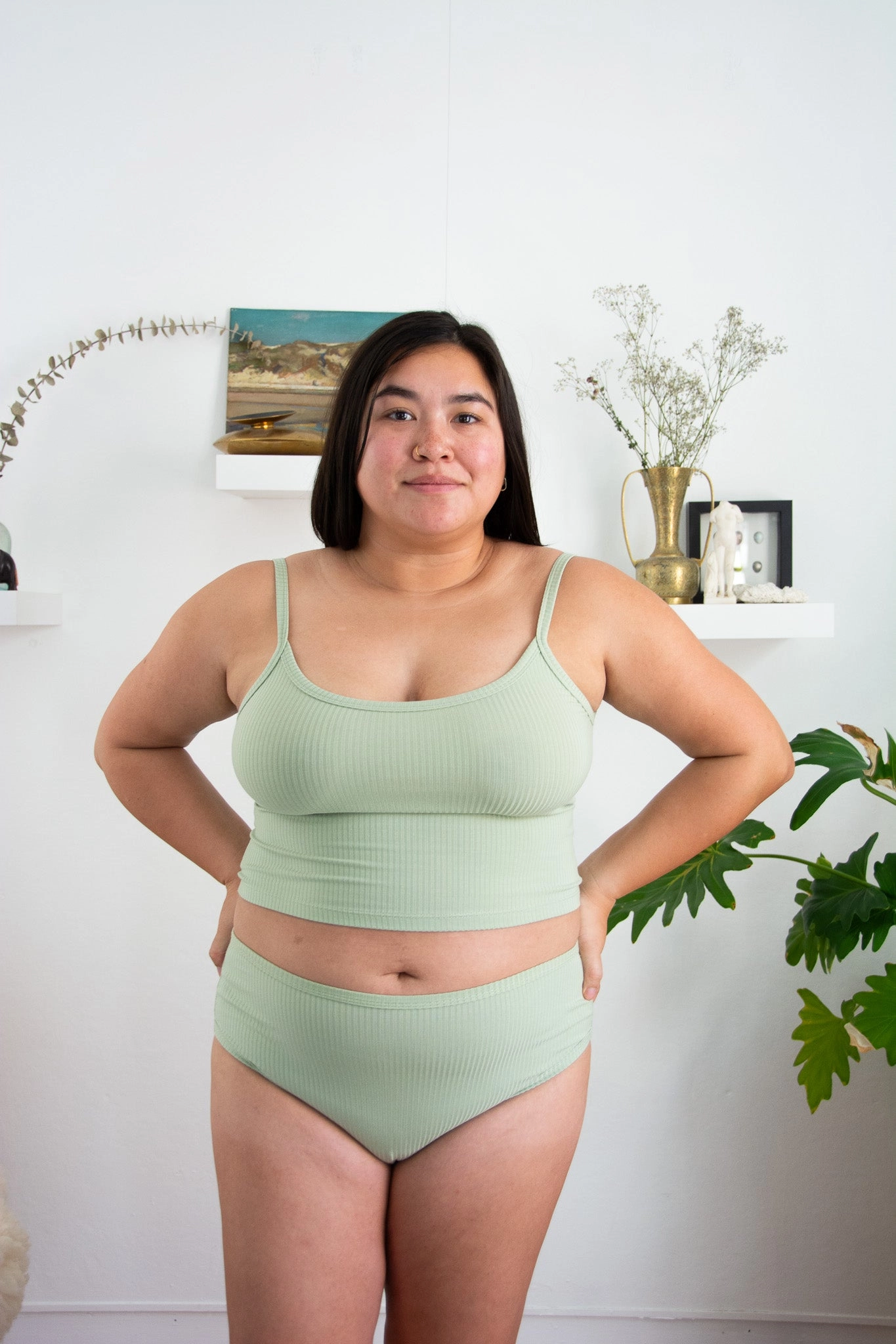 Forty Winks Ease Thin Strap Crop Cami
