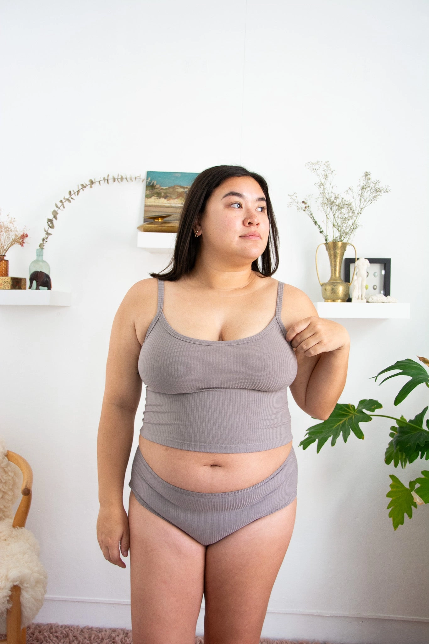 Forty Winks Ease Thin Strap Crop Cami