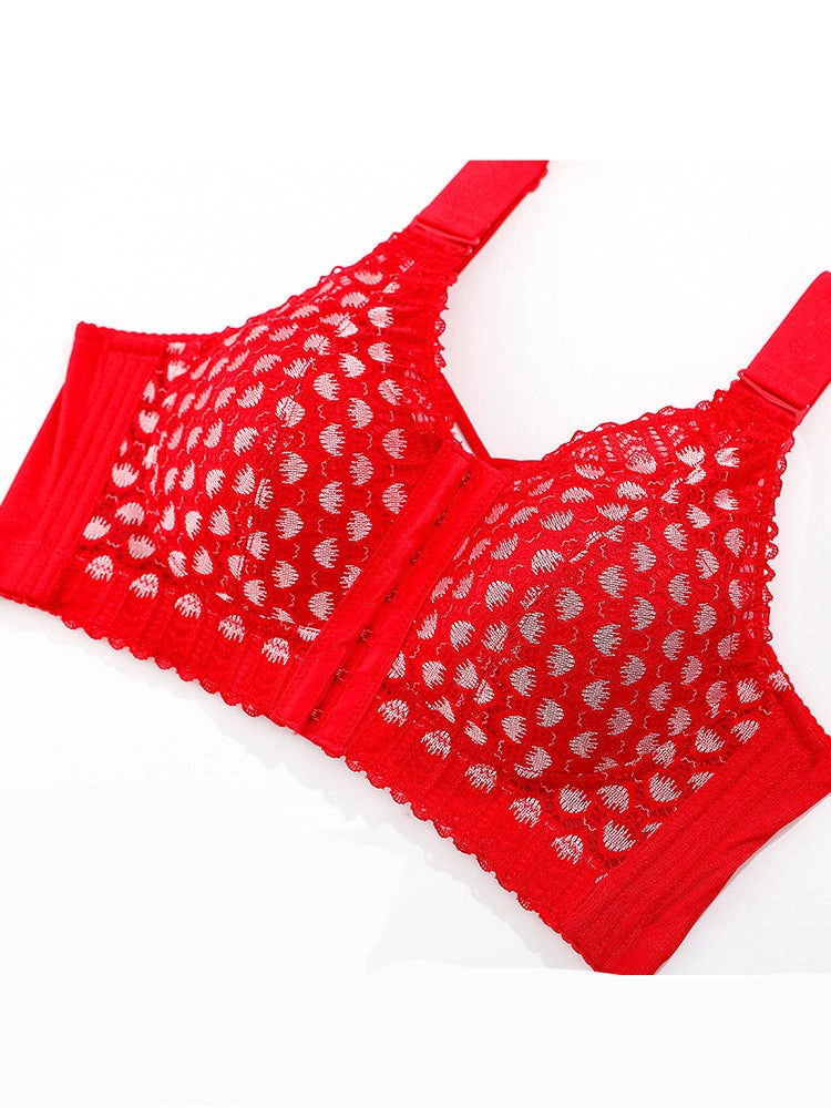 Front Closure Minimizing Full Bust Side-Support Bra