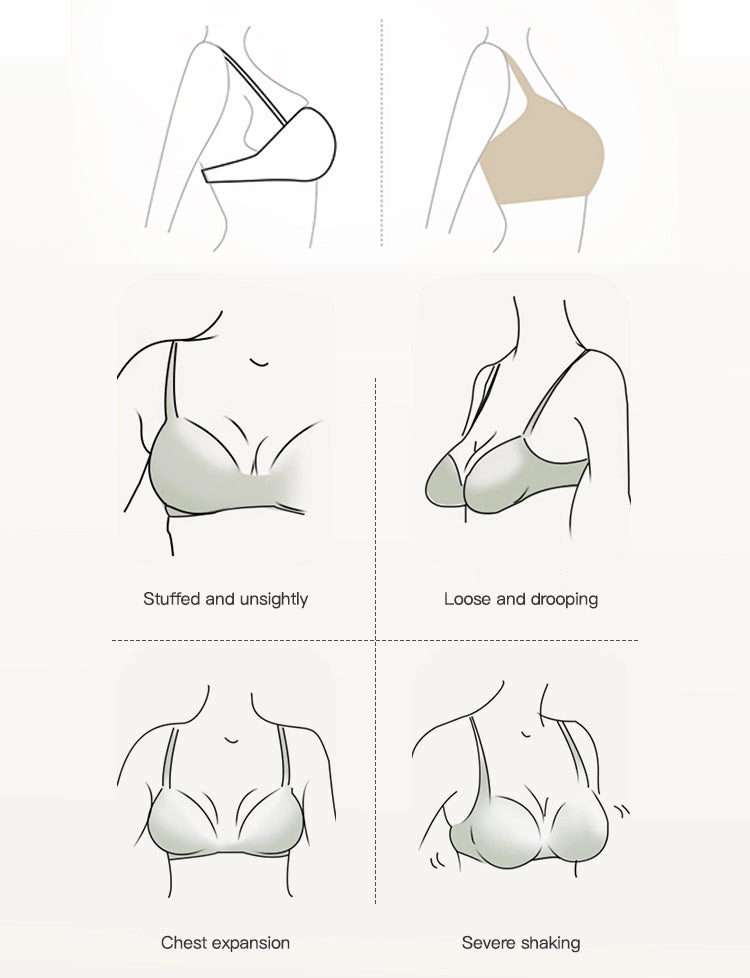 Front Closure Minimizing Full Bust Side-Support Bra