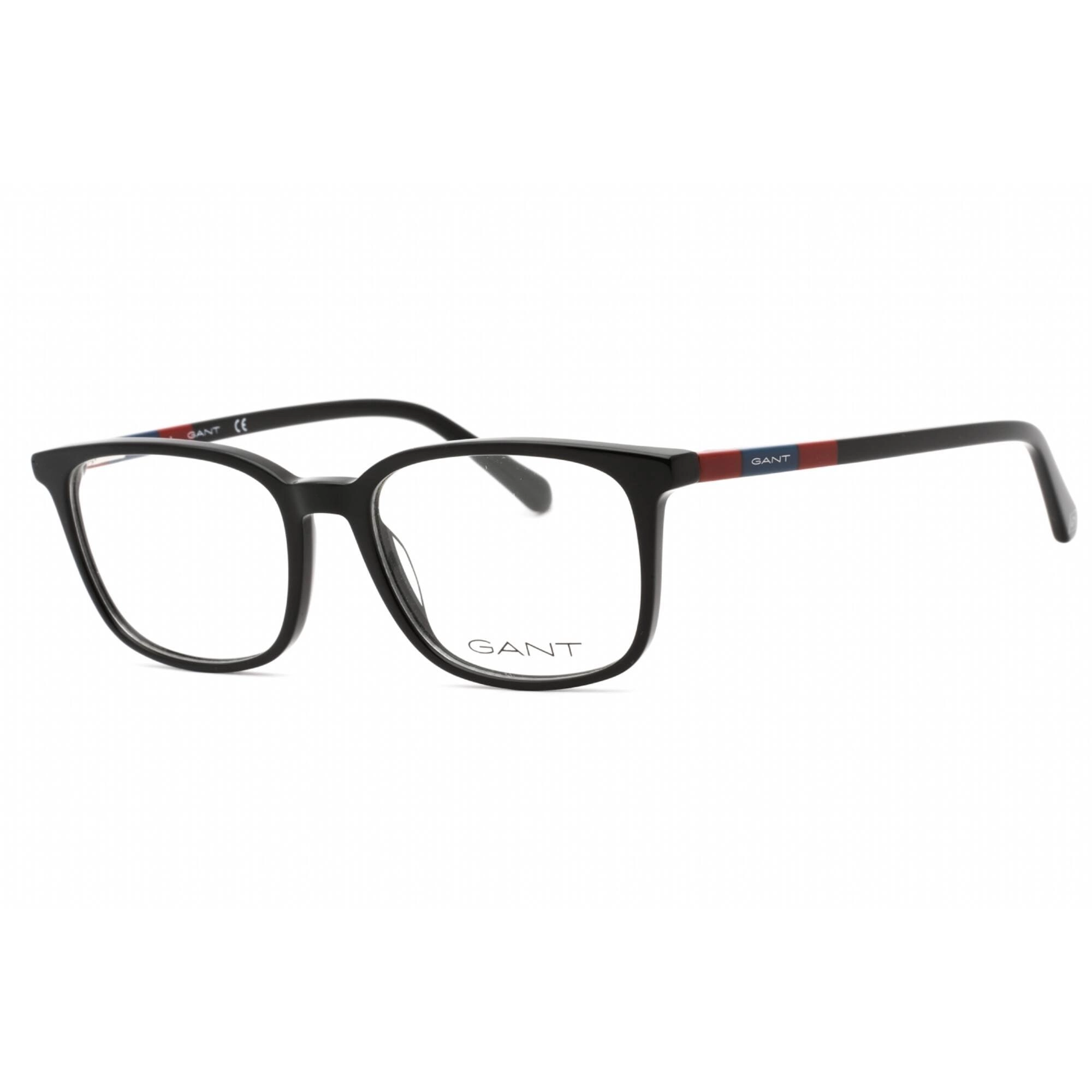 Gant Men's Eyeglasses - Shiny Black Plastic Full Rim Rectangular Frame | GA3264 001