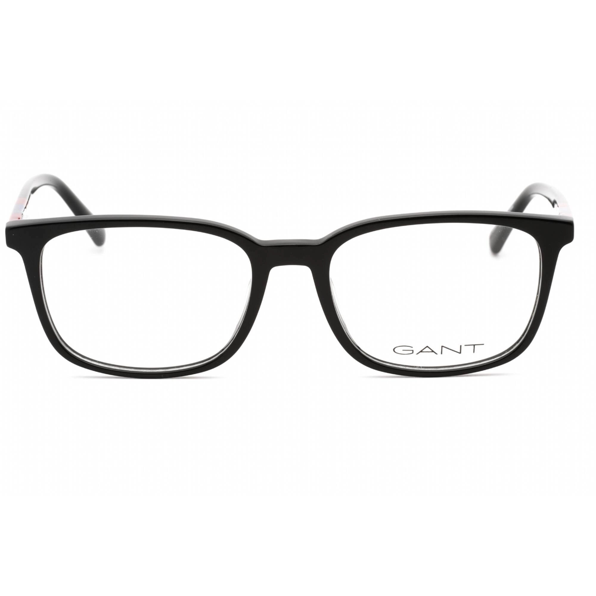 Gant Men's Eyeglasses - Shiny Black Plastic Full Rim Rectangular Frame | GA3264 001