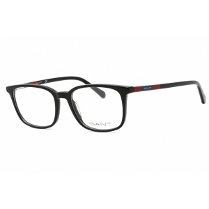 Gant Men's Eyeglasses - Shiny Black Plastic Full Rim Rectangular Frame | GA3264 001