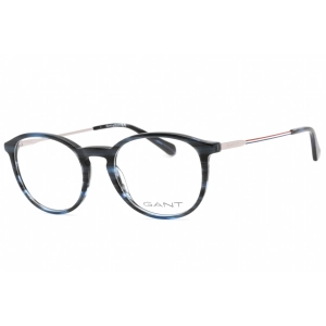 Gant Men's Eyeglasses - Shiny Blue Plastic Full Rim Round Shape Frame | GA3259 090