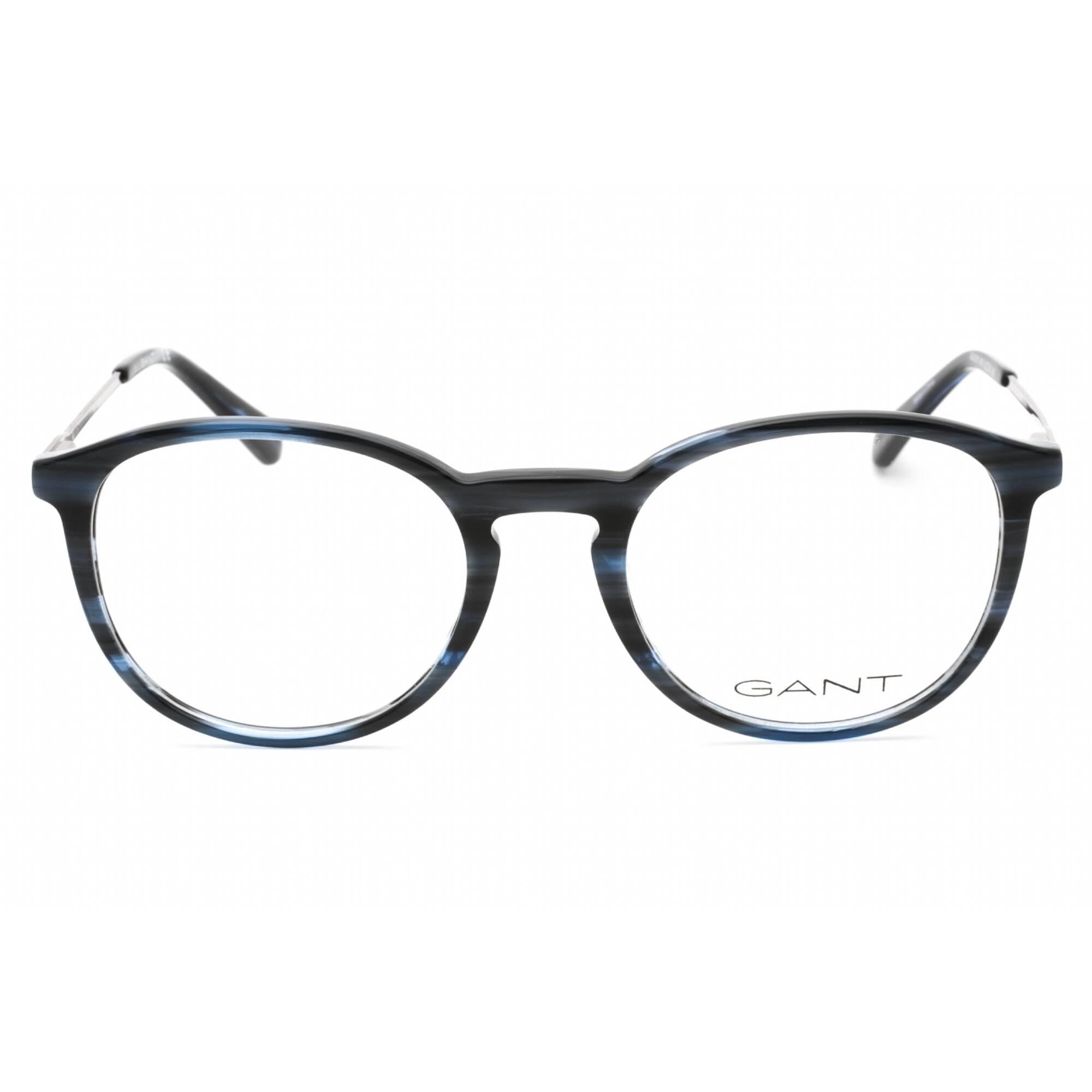 Gant Men's Eyeglasses - Shiny Blue Plastic Full Rim Round Shape Frame | GA3259 090