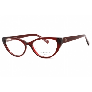 Gant Women's Eyeglasses - Full Rim Shiny Red Plastic Cat Eye Shape Frame | GA4142 066