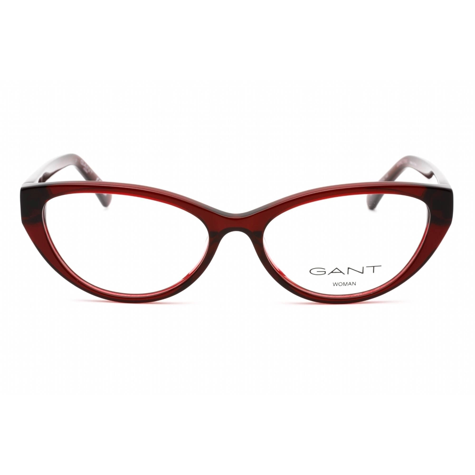 Gant Women's Eyeglasses - Full Rim Shiny Red Plastic Cat Eye Shape Frame | GA4142 066