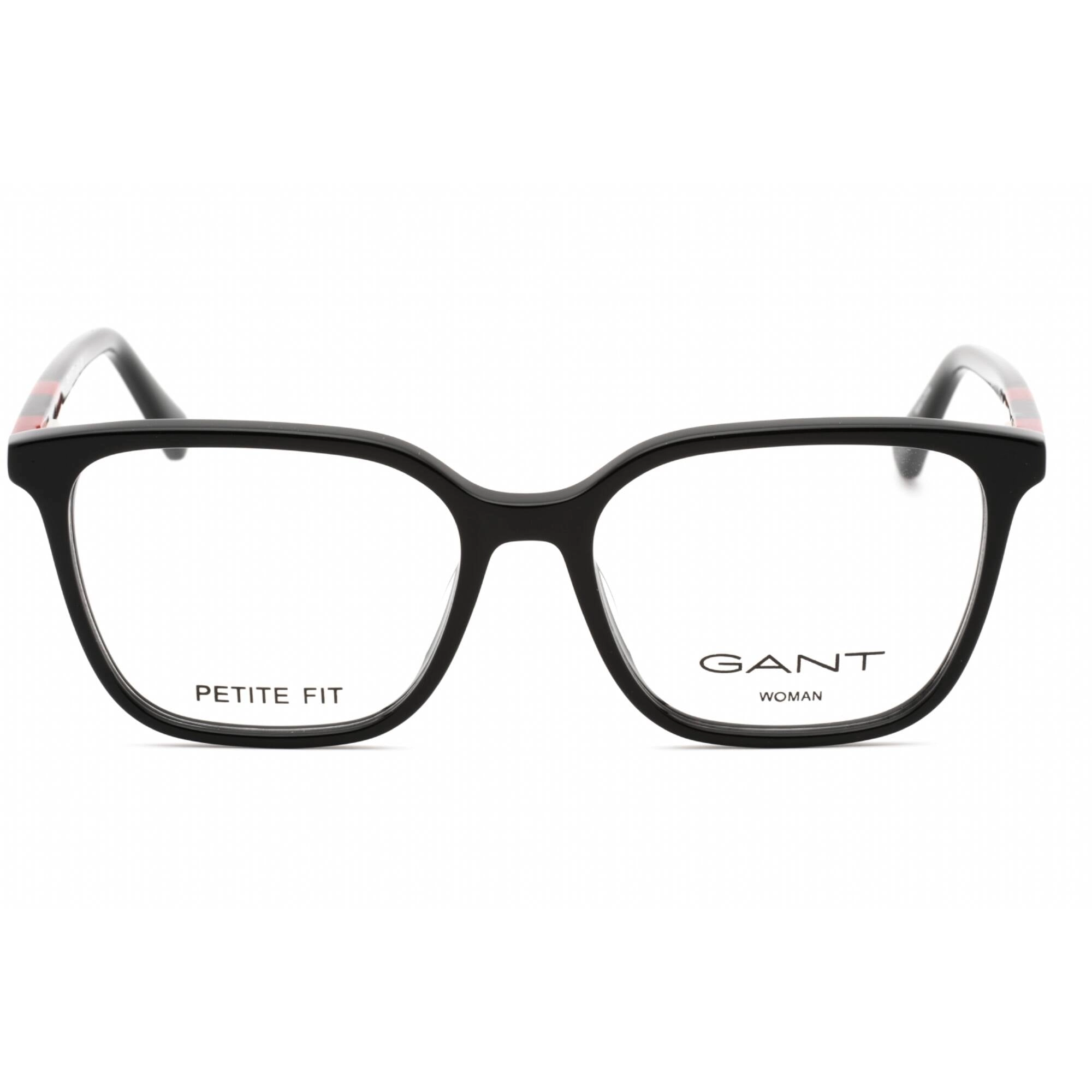Gant Women's Eyeglasses - Shiny Black Plastic Square Shape Full Rim Frame | GA4150 001