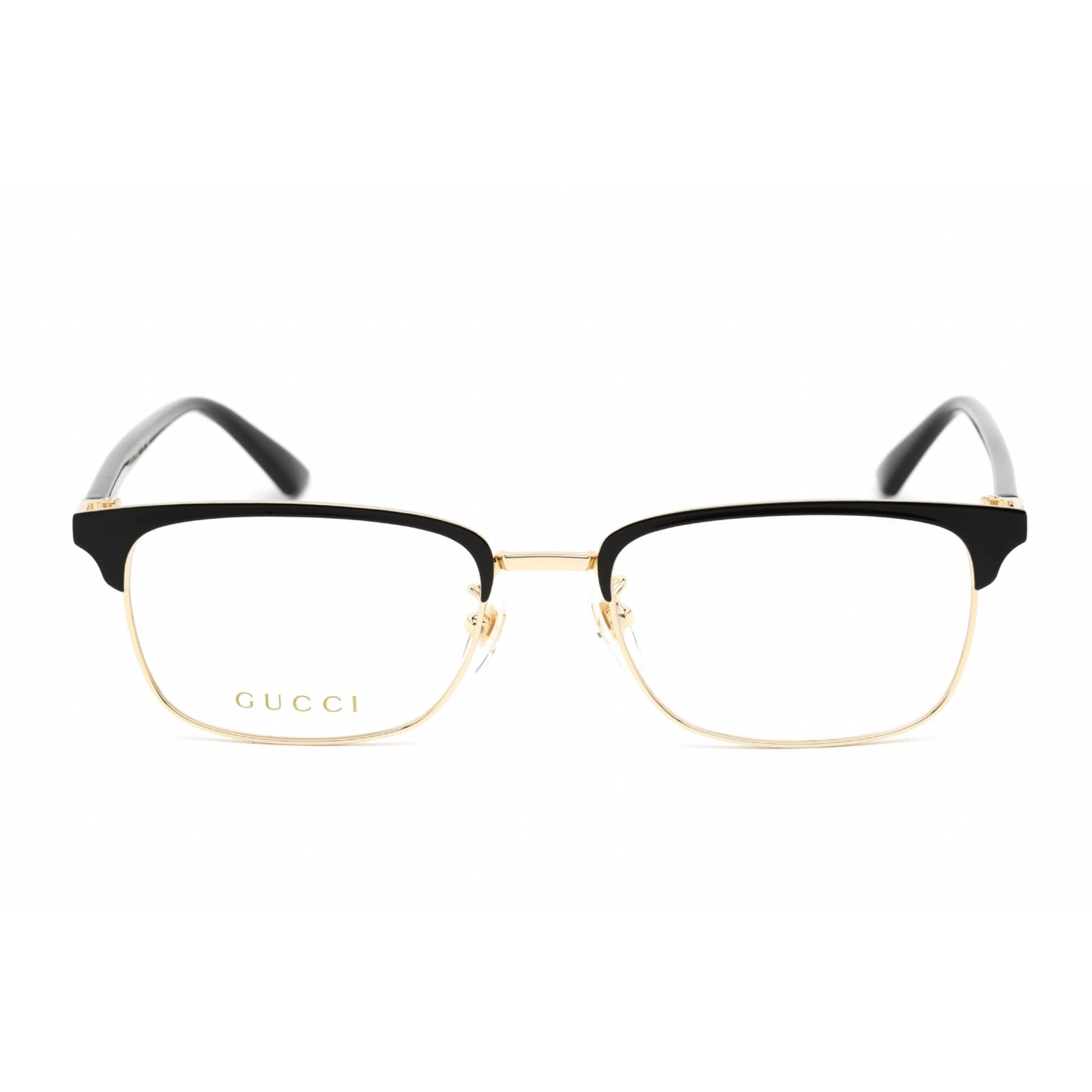 Gucci Men's Eyeglasses - Black Acetate Rectangular Shape Full Rim Frame | GG0131O 001