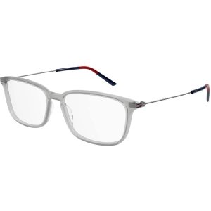 Gucci Men's Eyeglasses - Grey Plastic/Metal Rectangular Frame Demo Lens | GG1056OA 003