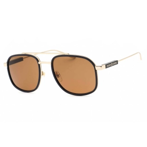 Gucci Men's Sunglasses - Black/Gold Full Rim Metal Frame | GG1310S 003