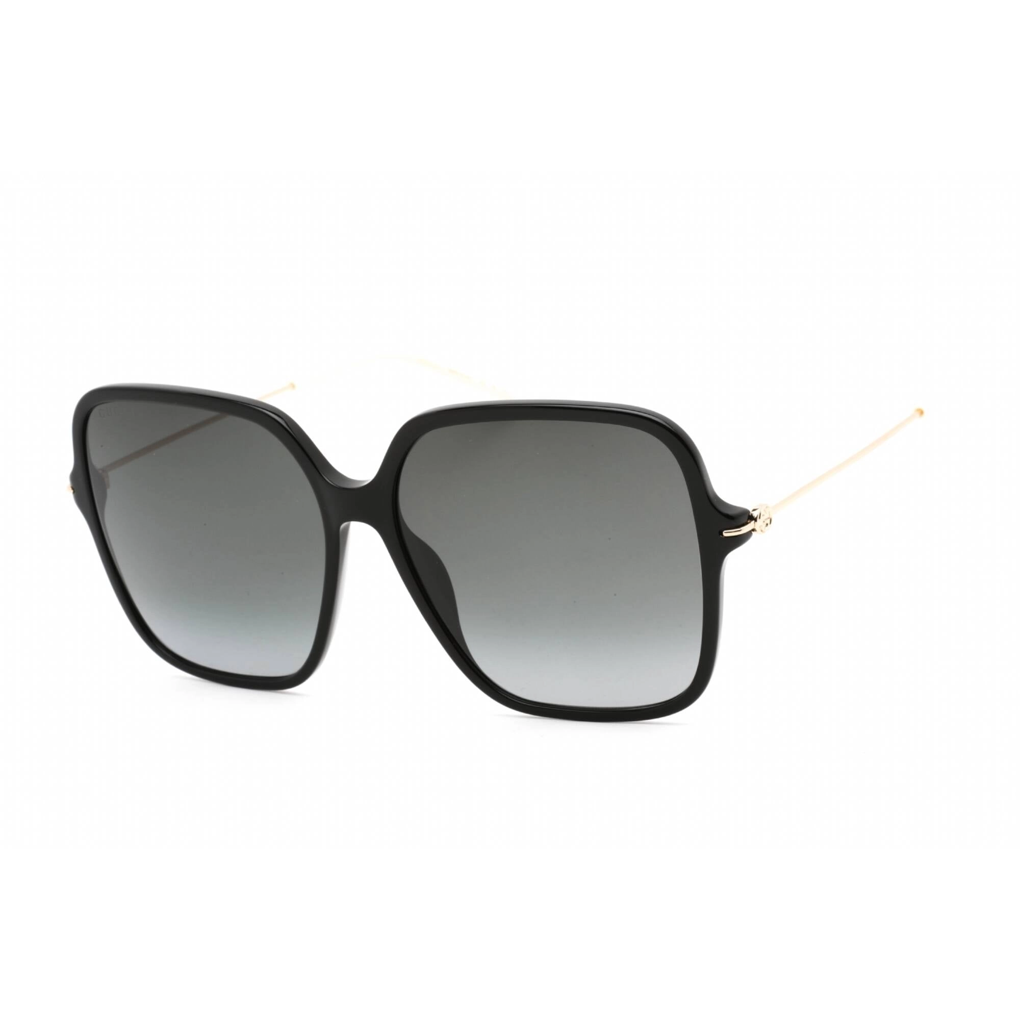 Gucci Men's Sunglasses - Black/Gold Plastic Square Full Rim Frame | GG1267S 001