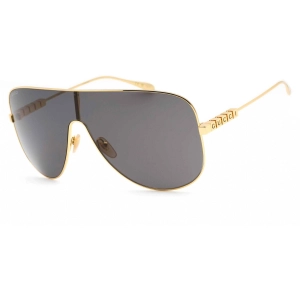 Gucci Women's Sunglasses - Gold Shield Full Rim Metal Frame Grey Lens | GG1436S 001