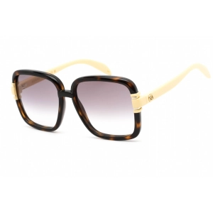 Gucci Women's Sunglasses - Havana Yellow Plastic Square Full Rim Frame | GG1066S 004