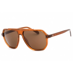 Guess Factory Men's Sunglasses - Shiny Light Brown Full Rim Frame | GF5088 45E