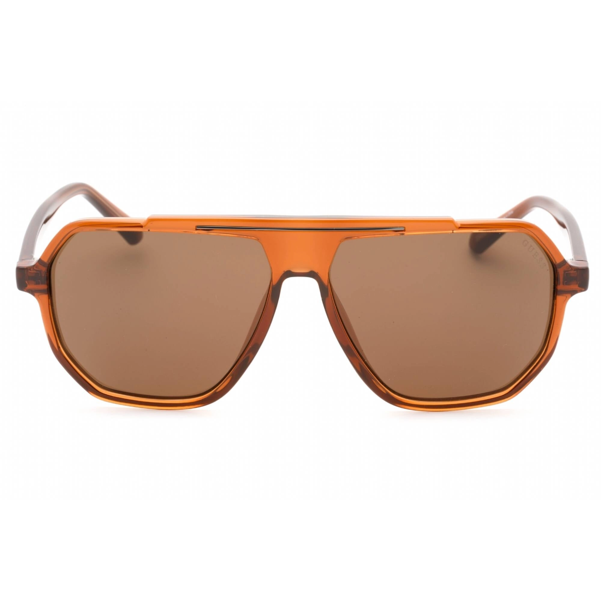 Guess Factory Men's Sunglasses - Shiny Light Brown Full Rim Frame | GF5088 45E