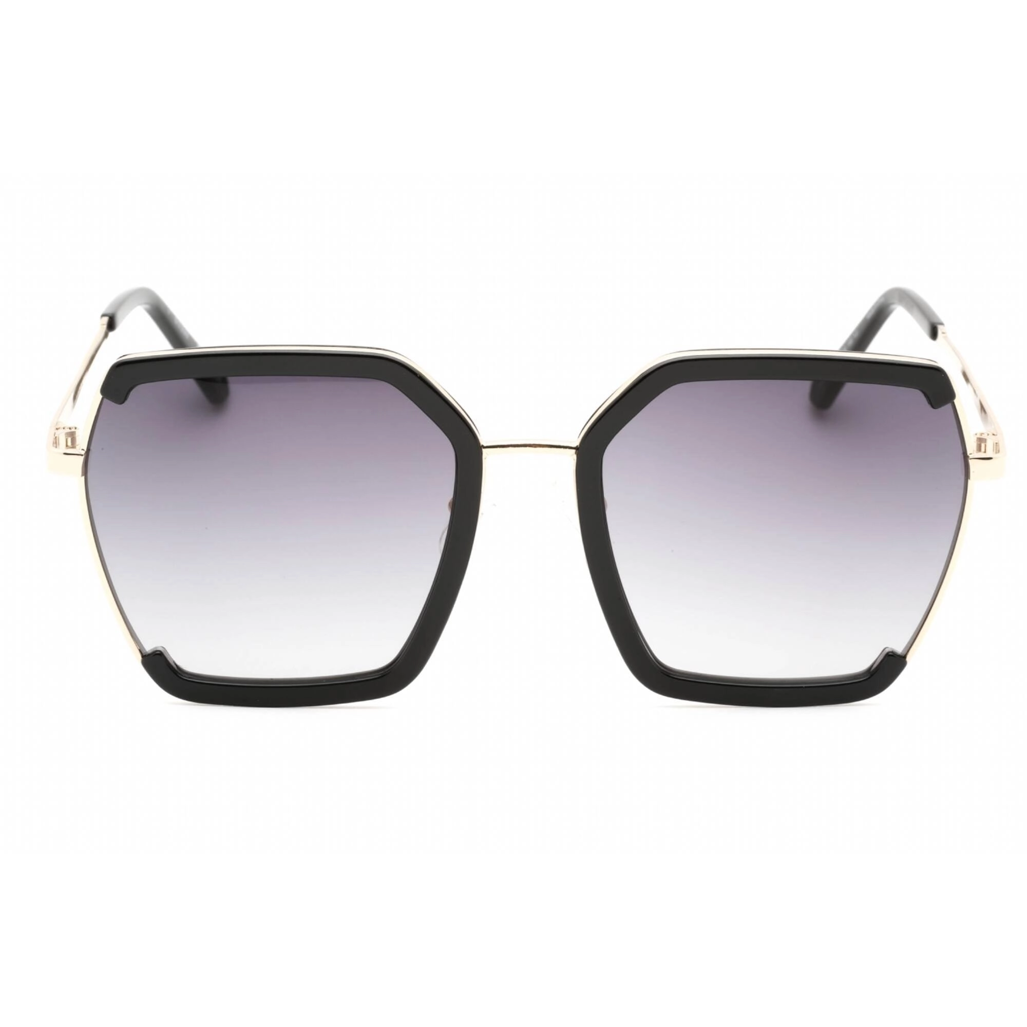 Guess Factory Women's Sunglasses - Shiny Black Full Rim Butterfly Frame | GF0418 01B