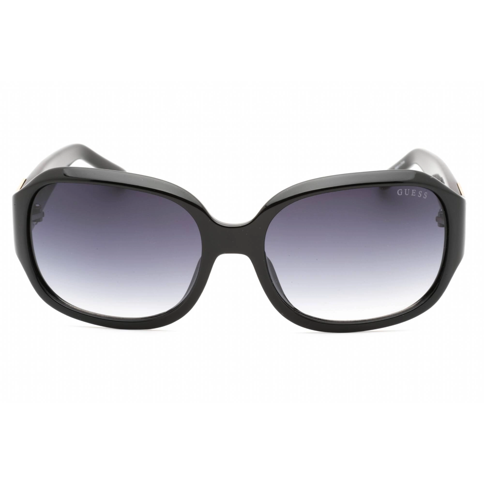 Guess Factory Women's Sunglasses - Shiny Black Rectangular Plastic Frame | GF6121 01B