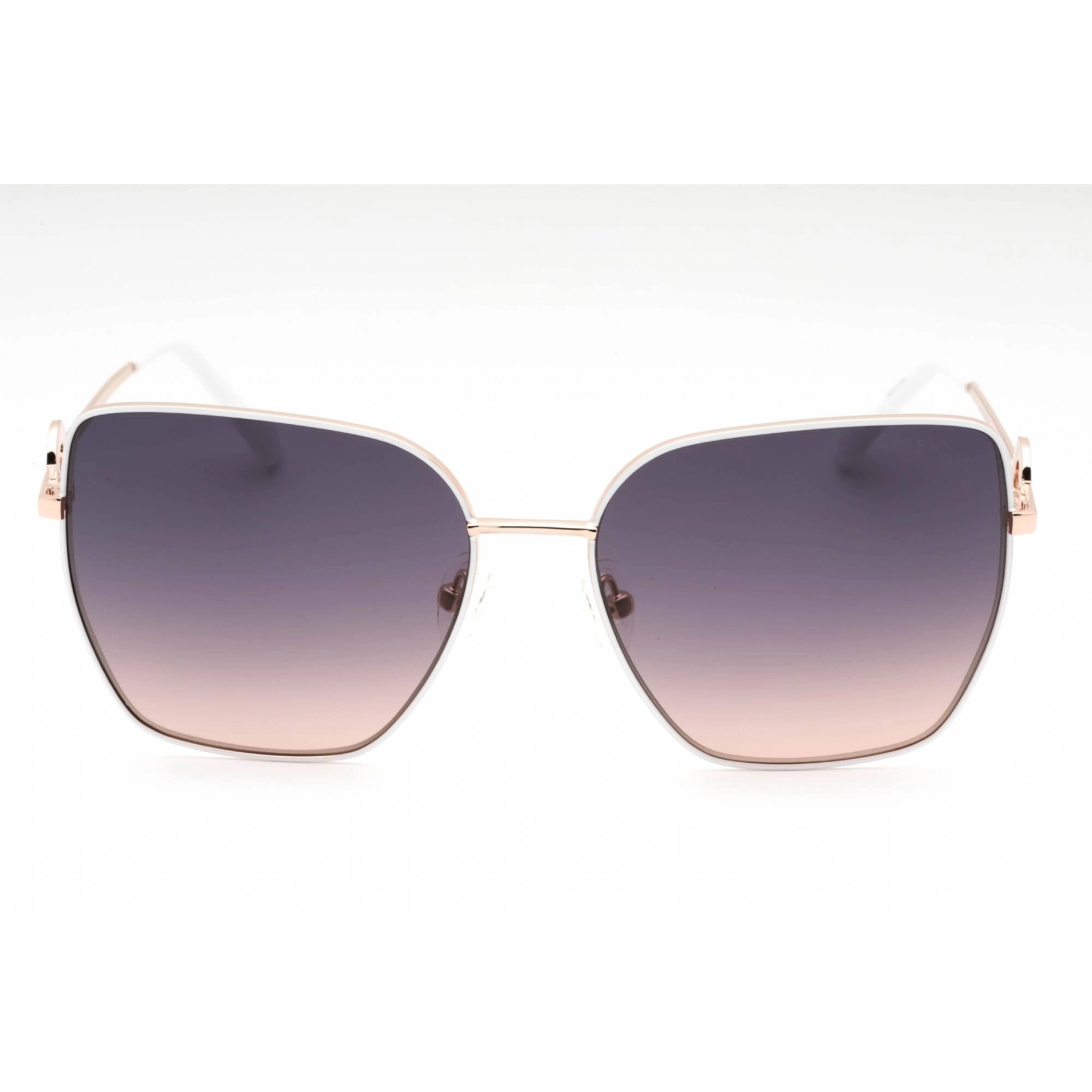 Guess Factory Women's Sunglasses - Shiny Rose Gold Metal Full Rim Frame | GF6183 28W