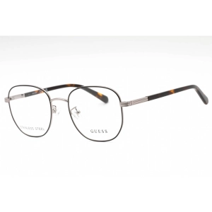 Guess Men's Eyeglasses - Shiny Dark Nickeltin Metal Full Rim Frame | GU50067-D 006