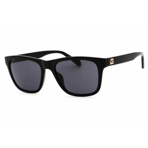 Guess Men's Sunglasses - Shiny Black Rectangular Plastic Full Rim Frame | GU6971 01A