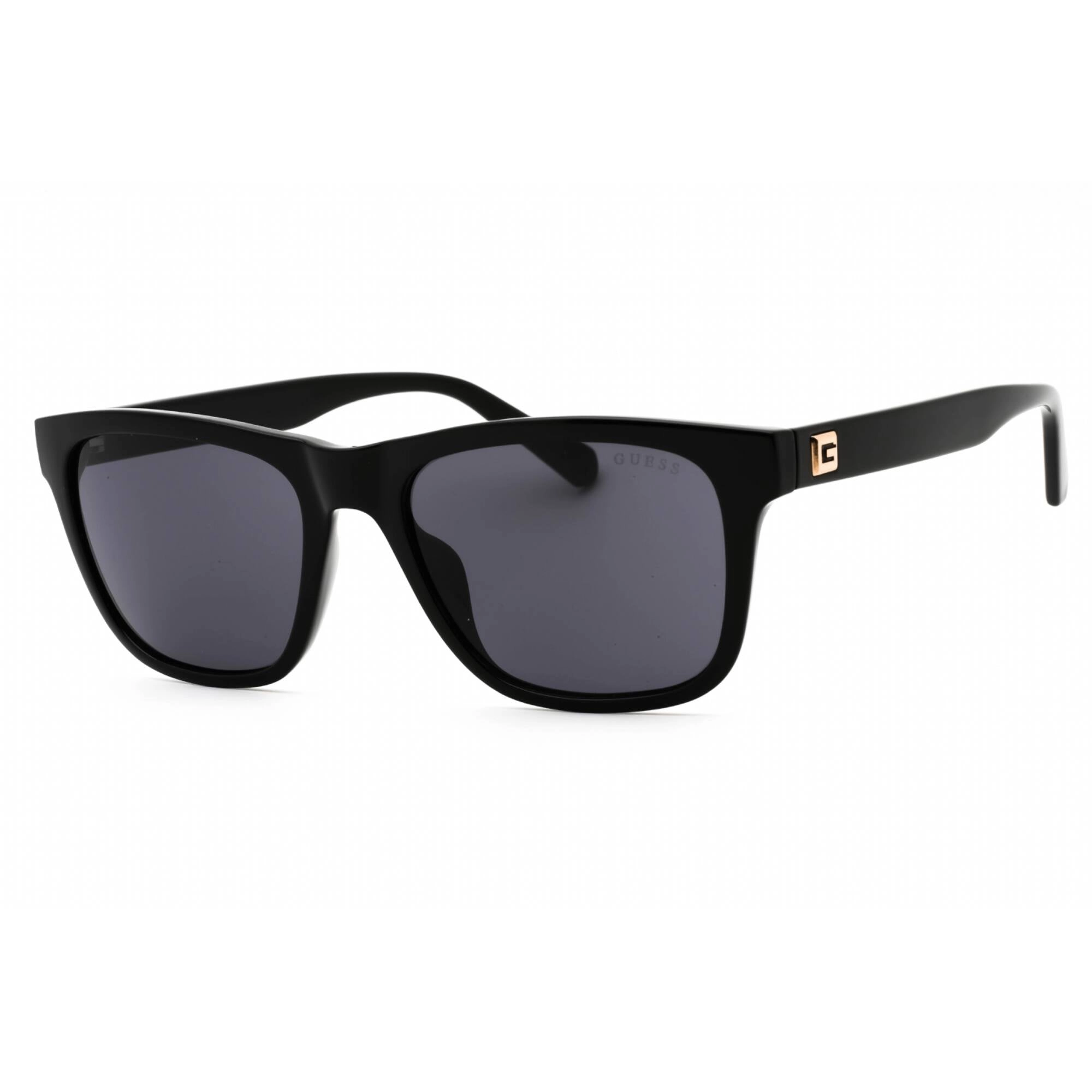 Guess Men's Sunglasses - Shiny Black Rectangular Plastic Full Rim Frame | GU6971 01A