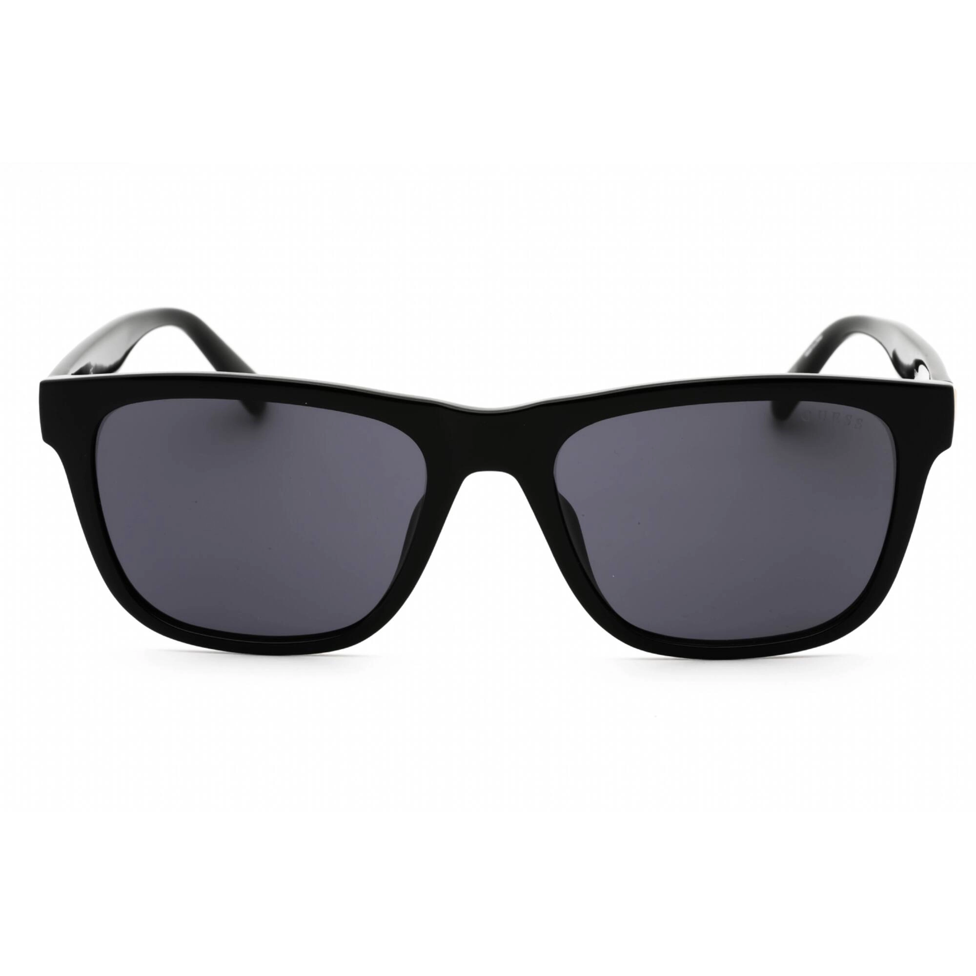 Guess Men's Sunglasses - Shiny Black Rectangular Plastic Full Rim Frame | GU6971 01A